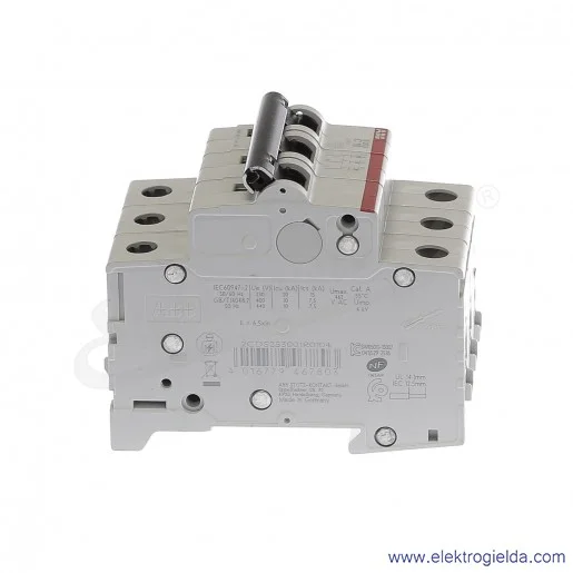 Wyłącznik nadprądowy S203-C10 3P C 10A AC 6kA Wyłącznik nadprądowy S203-C10 3P C 10A AC 6kA