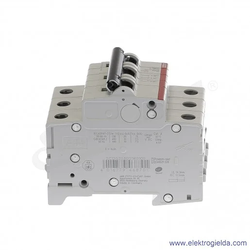 Wyłącznik nadprądowy S203-B10 3P B 10A AC 6kA Wyłącznik nadprądowy S203-B10 3P B 10A AC 6kA