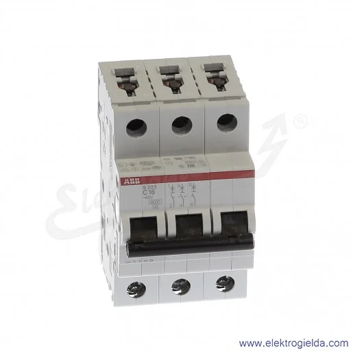 Wyłącznik nadprądowy S203-C16 3P C 16A AC 6kA Wyłącznik nadprądowy S203-C16 3P C 16A AC 6kA