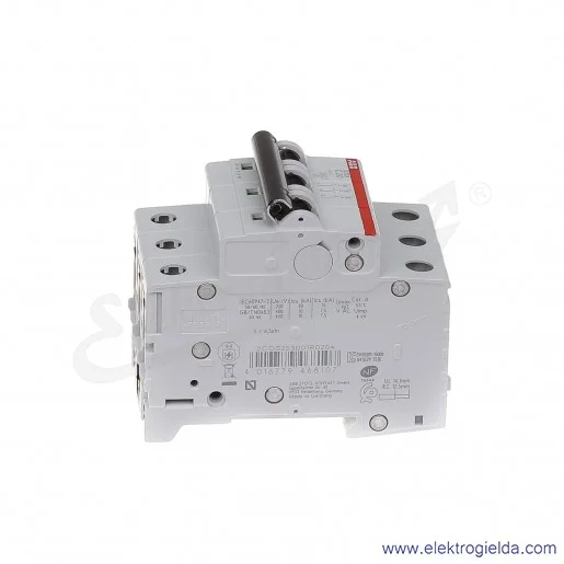 Wyłącznik nadprądowy S203-C20 3P C 20A AC 6kA Wyłącznik nadprądowy S203-C20 3P C 20A AC 6kA