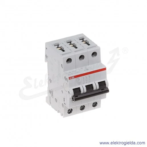 Wyłącznik nadprądowy S203-C25 3P C 25A AC 6kA Wyłącznik nadprądowy S203-C25 3P C 25A AC 6kA