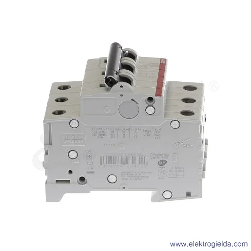 Wyłącznik nadprądowy S203-B32 3P B 32A AC 6kA Wyłącznik nadprądowy S203-B32 3P B 32A AC 6kA