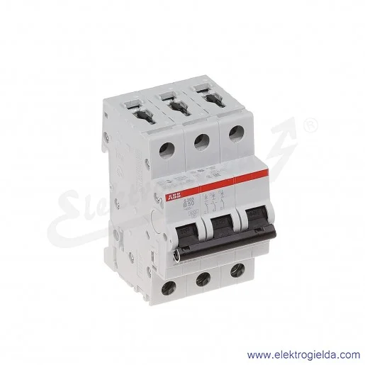 Wyłącznik nadprądowy S203-B50 3P B 50A AC 6kA Wyłącznik nadprądowy S203-B50 3P B 50A AC 6kA