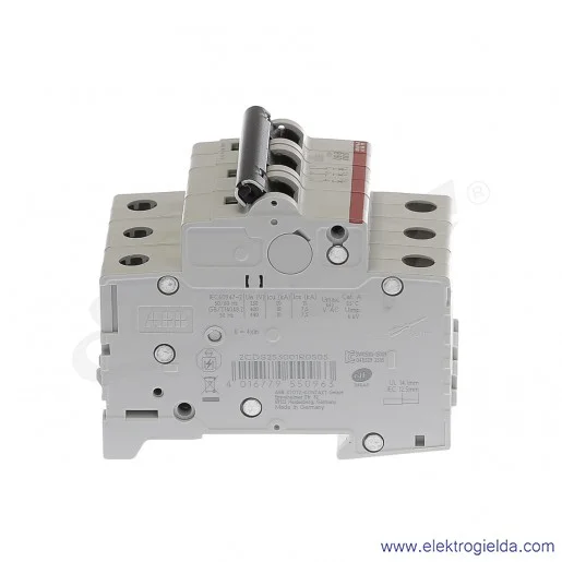 Wyłącznik nadprądowy S203-B50 3P B 50A AC 6kA Wyłącznik nadprądowy S203-B50 3P B 50A AC 6kA