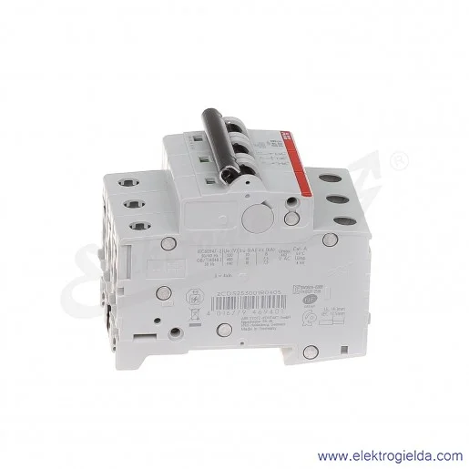 Wyłącznik nadprądowy S203-B40 3P B 40A AC 6kA Wyłącznik nadprądowy S203-B40 3P B 40A AC 6kA