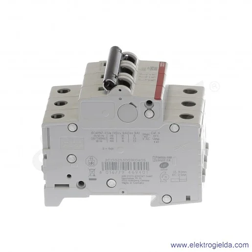 Wyłącznik nadprądowy S203-B40 3P B 40A AC 6kA Wyłącznik nadprądowy S203-B40 3P B 40A AC 6kA