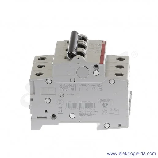 Wyłącznik nadprądowy S203-B63 3P B 63A AC 6kA Wyłącznik nadprądowy S203-B63 3P B 63A AC 6kA