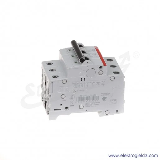 Wyłącznik nadprądowy S203-C50 3P C 50A AC 6kA Wyłącznik nadprądowy S203-C50 3P C 50A AC 6kA
