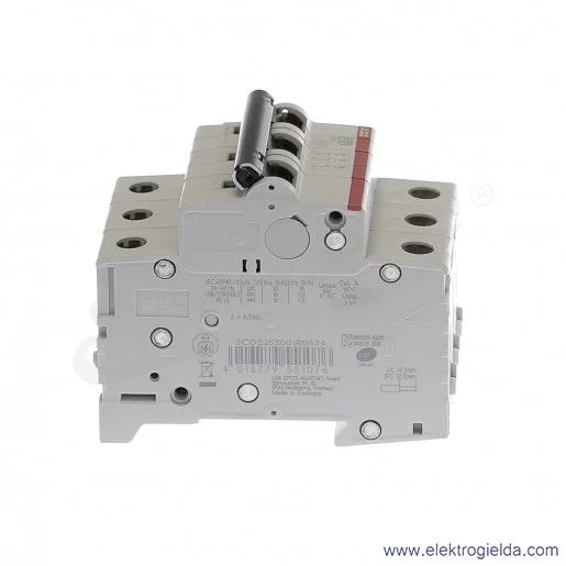 Wyłącznik nadprądowy S203-C63 3P C 63A AC 6kA Wyłącznik nadprądowy S203-C63 3P C 63A AC 6kA