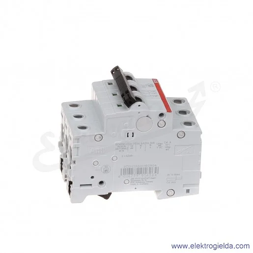 Wyłącznik nadprądowy S203-C80 3P C 80A AC 6kA Wyłącznik nadprądowy S203-C80 3P C 80A AC 6kA