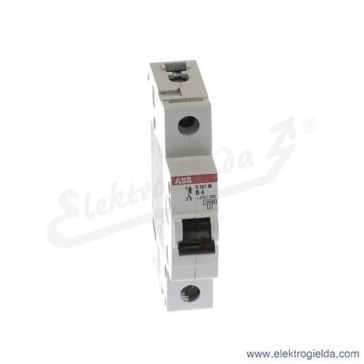 Wyłącznik nadprądowy S201M-B4 1P B 4A AC 10kA Wyłącznik nadprądowy S201M-B4 1P B 4A AC 10kA
