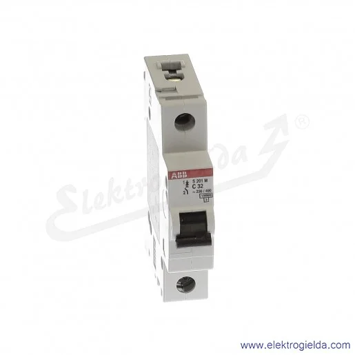 Wyłącznik nadprądowy S201M-C32 1P C 32A AC 10kA Wyłącznik nadprądowy S201M-C32 1P C 32A AC 10kA