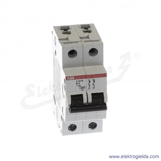 Wyłącznik nadprądowy S202M-B4 2P B 4A AC 10kA Wyłącznik nadprądowy S202M-B4 2P B 4A AC 10kA