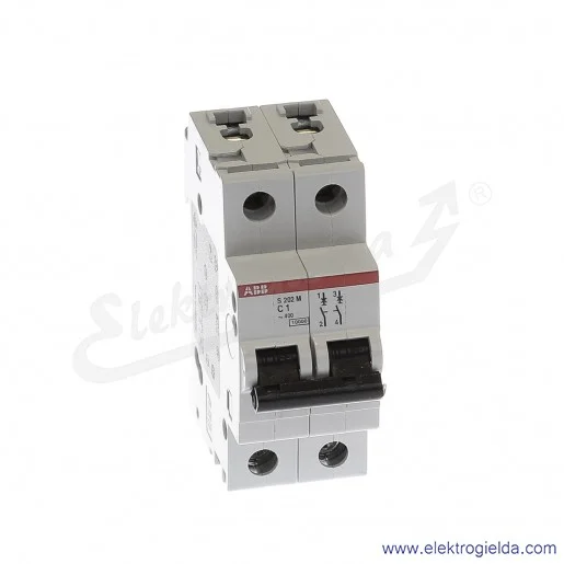 Wyłącznik nadprądowy S202M-C1 2P C 1A AC 10kA Wyłącznik nadprądowy S202M-C1 2P C 1A AC 10kA