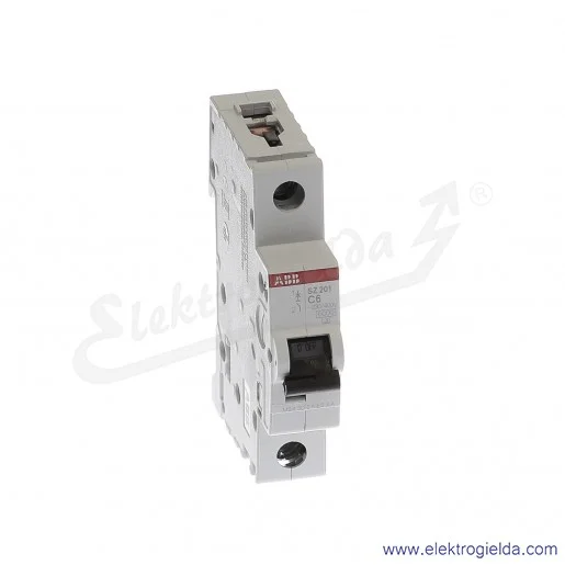 Wyłącznik nadprądowy SZ201-C6 1P C 6A AC 6kA Wyłącznik nadprądowy SZ201-C6 1P C 6A AC 6kA