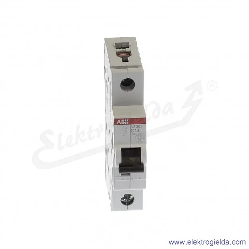 Wyłącznik nadprądowy SZ201-C13 1P C 13A AC 6kA Wyłącznik nadprądowy SZ201-C13 1P C 13A AC 6kA