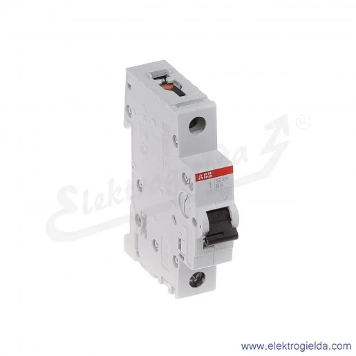 Wyłącznik nadprądowy SZ201-B6 1P B 6A AC 6kA Wyłącznik nadprądowy SZ201-B6 1P B 6A AC 6kA