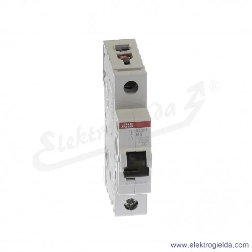 Wyłącznik nadprądowy SZ201-B6 1P B 6A AC 6kA Wyłącznik nadprądowy SZ201-B6 1P B 6A AC 6kA