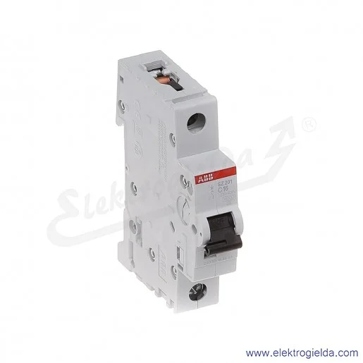 Wyłącznik nadprądowy SZ201-C16 1P C 16A AC 6kA Wyłącznik nadprądowy SZ201-C16 1P C 16A AC 6kA