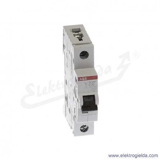 Wyłącznik nadprądowy SZ201-C20 1P C 20A AC 6kA Wyłącznik nadprądowy SZ201-C20 1P C 20A AC 6kA