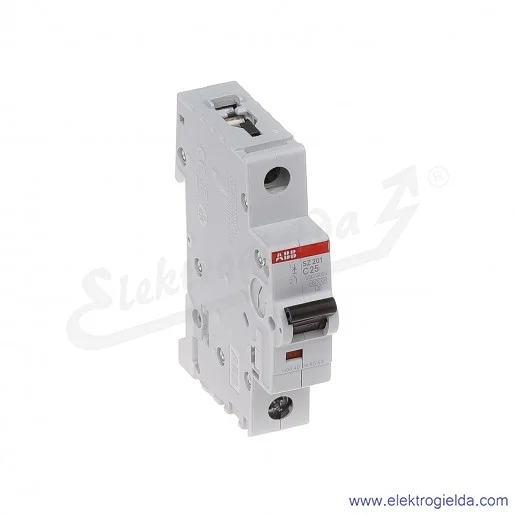 Wyłącznik nadprądowy SZ201-C25 1P C 25A AC 6kA Wyłącznik nadprądowy SZ201-C25 1P C 25A AC 6kA