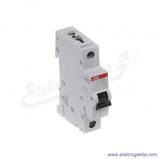 Wyłącznik nadprądowy SZ201-C63 1P C 63A AC 6kA Wyłącznik nadprądowy SZ201-C63 1P C 63A AC 6kA