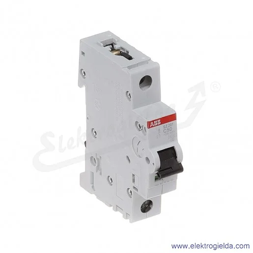 Wyłącznik nadprądowy SZ201-C50 1P C 50A AC 6kA Wyłącznik nadprądowy SZ201-C50 1P C 50A AC 6kA