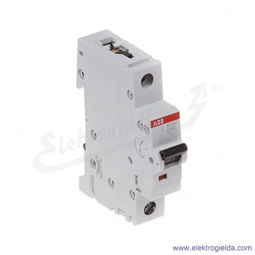 Wyłącznik nadprądowy SZ201-C40 1P C 40A AC 6kA Wyłącznik nadprądowy SZ201-C40 1P C 40A AC 6kA