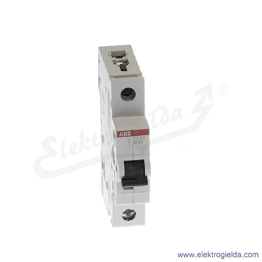 Wyłącznik nadprądowy SZ201-B50 1P B 50A AC 6kA Wyłącznik nadprądowy SZ201-B50 1P B 50A AC 6kA