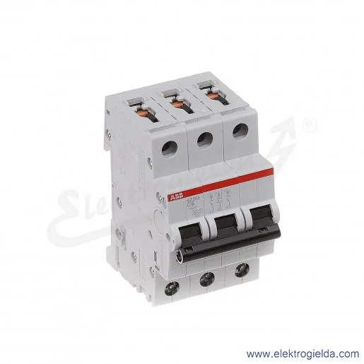 Wyłącznik nadprądowy SZ203-C6 3P C 6A AC 6kA Wyłącznik nadprądowy SZ203-C6 3P C 6A AC 6kA