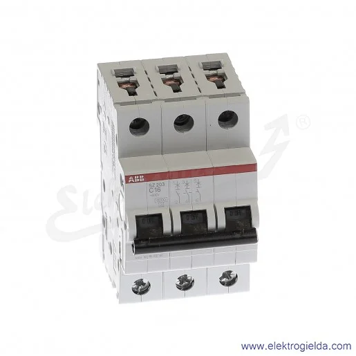Wyłącznik nadprądowy SZ203-C16 3P C 16A AC 6kA Wyłącznik nadprądowy SZ203-C16 3P C 16A AC 6kA