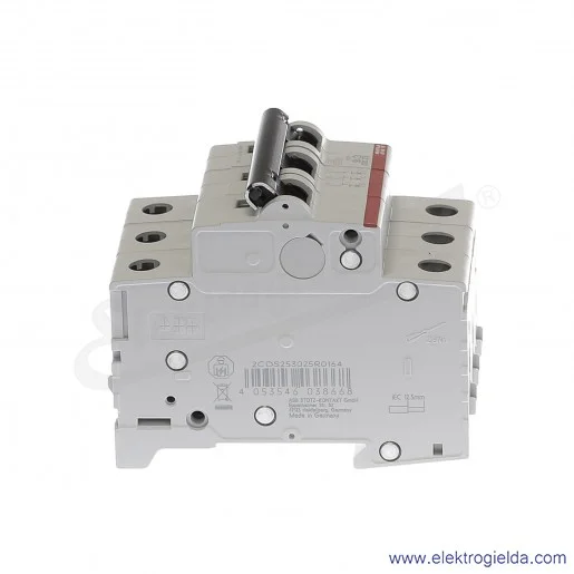 Wyłącznik nadprądowy SZ203-C16 3P C 16A AC 6kA Wyłącznik nadprądowy SZ203-C16 3P C 16A AC 6kA