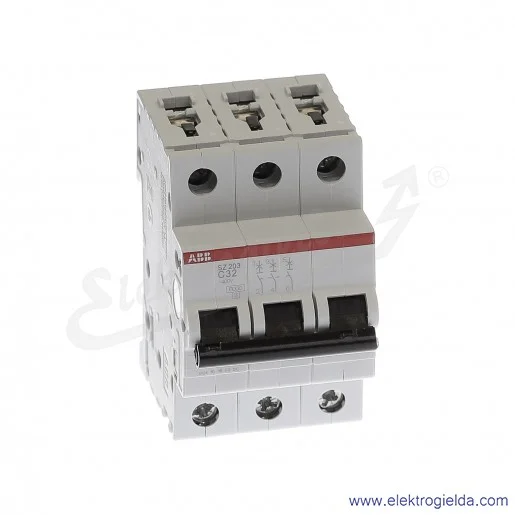 Wyłącznik nadprądowy SZ203-C32 3P C 32A AC 6kA Wyłącznik nadprądowy SZ203-C32 3P C 32A AC 6kA