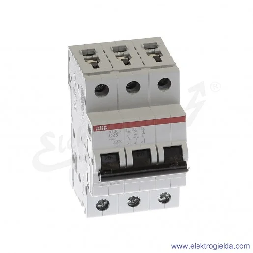 Wyłącznik nadprądowy SZ203-C25 3P C 25A AC 6kA Wyłącznik nadprądowy SZ203-C25 3P C 25A AC 6kA