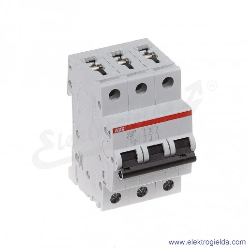 Wyłącznik nadprądowy SZ203-B20 3P B 20A AC 6kA Wyłącznik nadprądowy SZ203-B20 3P B 20A AC 6kA