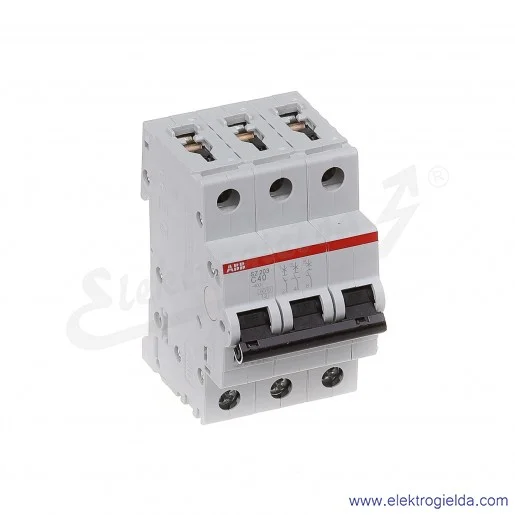 Wyłącznik nadprądowy SZ203-C40 3P C 40A AC 6kA Wyłącznik nadprądowy SZ203-C40 3P C 40A AC 6kA