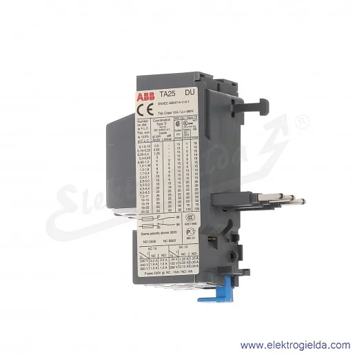 Przekaźnik termiczny TA25DU-0.63 0.4-0.63 A Przekaźnik termiczny TA25DU-0.63 0.4-0.63 A