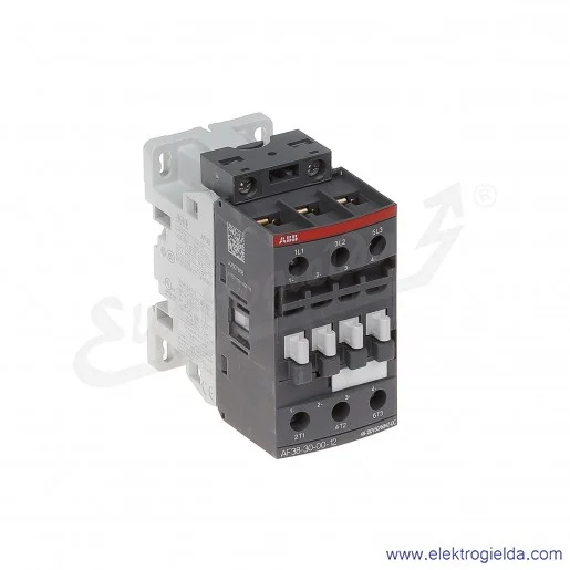 Stycznik AF38-30-00-12 48-130V AC/DC, 18.5KW/400V 38A AC-3, 50A AC-1, 3-polowy Stycznik AF38-30-00-12 48-130V AC/DC, 18.5KW/400V 38A AC-3, 50A AC-1, 3-polowy