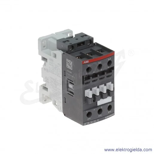 Stycznik AF38-30-00-12 48-130V AC/DC, 18.5KW/400V 38A AC-3, 50A AC-1, 3-polowy Stycznik AF38-30-00-12 48-130V AC/DC, 18.5KW/400V 38A AC-3, 50A AC-1, 3-polowy