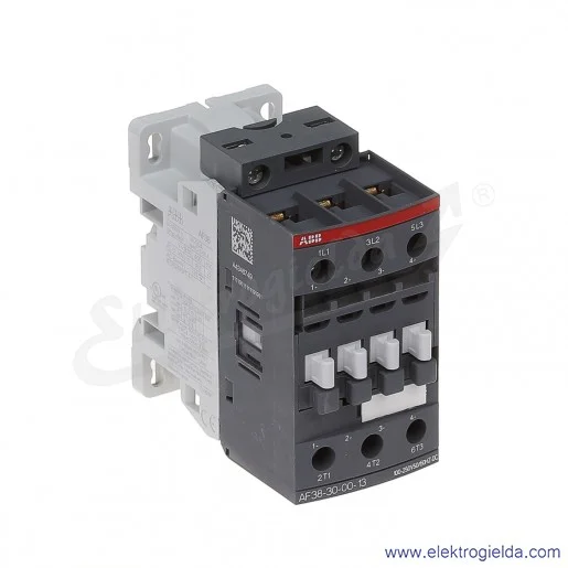 Stycznik AF38-30-00-13 100-250V AC/DC, 18.5KW/400V 38A AC-3, 50A AC-1, 3-polowy Stycznik AF38-30-00-13 100-250V AC/DC, 18.5KW/400V 38A AC-3, 50A AC-1, 3-polowy