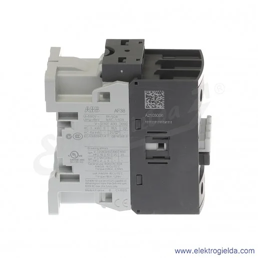 Stycznik AF38-30-00-13 100-250V AC/DC, 18.5KW/400V 38A AC-3, 50A AC-1, 3-polowy Stycznik AF38-30-00-13 100-250V AC/DC, 18.5KW/400V 38A AC-3, 50A AC-1, 3-polowy
