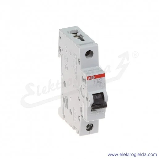 Wyłącznik nadprądowy S201-B50 1P B 50A AC 6kA Wyłącznik nadprądowy S201-B50 1P B 50A AC 6kA