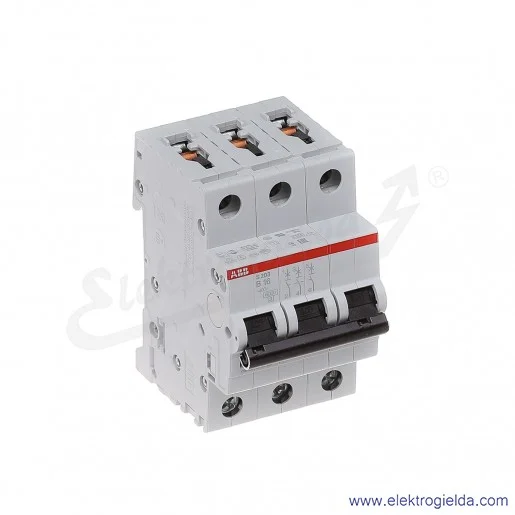 Wyłącznik nadprądowy S203-B16 3P B 16A AC 6kA Wyłącznik nadprądowy S203-B16 3P B 16A AC 6kA